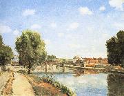 Camille Pissarro, Pang map of the railway bridge Schwarz